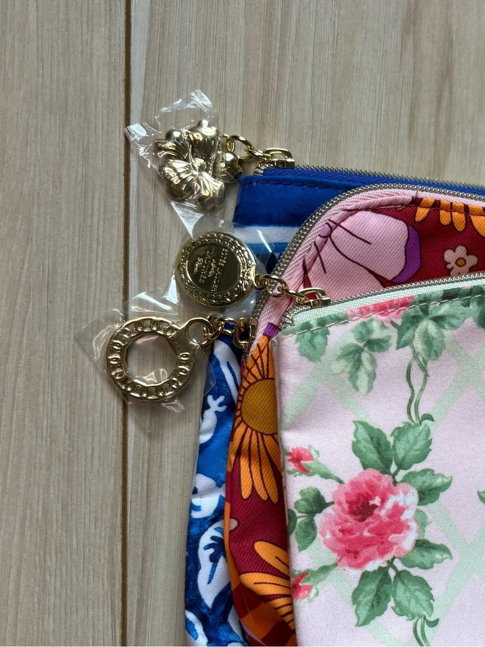Estée Lauder Cosmetic Bag Bundle x Ladurée Floral Makeup Pouches Travel Case Set